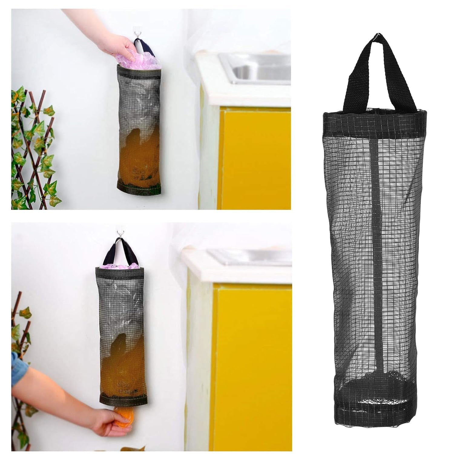 Hanging Waste Bag Holder, Garbage Bag Storage Bag, Widening Handle Hanging Sturdy for Store Garbage Bags Home Store Debris Kitchen, Bedroom Large Capacity for Restaurant (1 Pc) Hanging Waste Bag Holder, Garbage Bag Storage Bag, Widening Handle Hanging Sturdy for Store Garbage Bags Home Store Debris Kitchen, Bedroom Large Capacity for Restaurant (1 Pc)